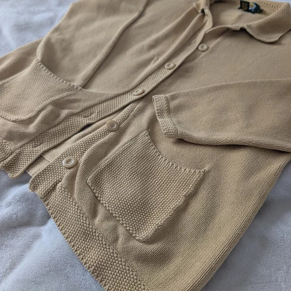 Cabela's Beige Women's Cardigan Sweater 100 % Cotton - Picture 2 of 9